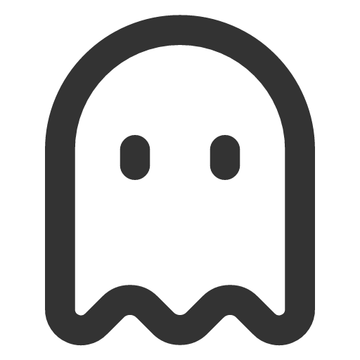 иконка ghost, приведение,