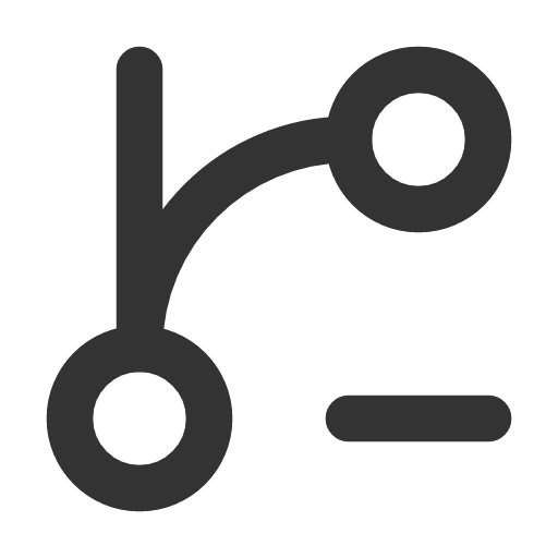 иконка git branch minus, git, branch, minus, минус,