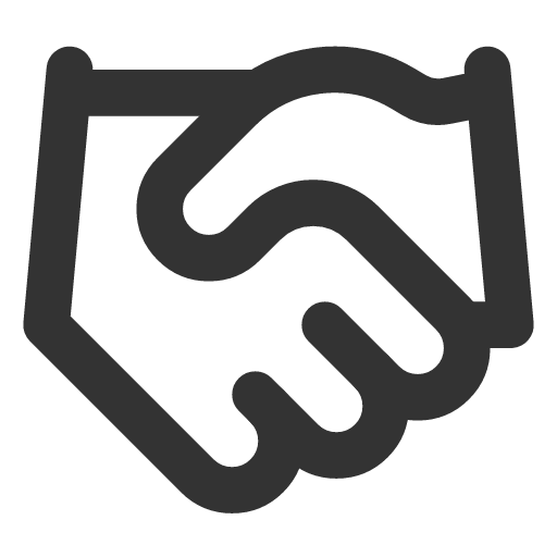 иконка handshake, рукопожатие,