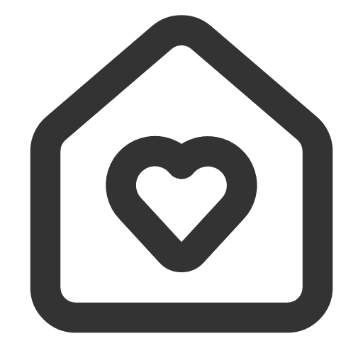 иконка house heart, house, дом, heart, сердце,