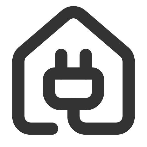 иконка house plug, house, дом, plug, штекер,