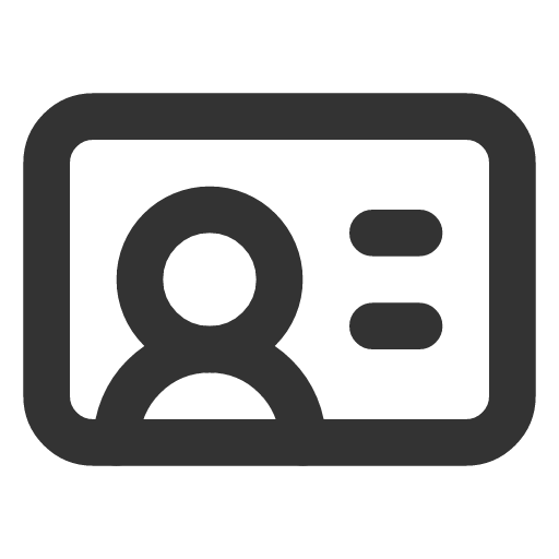 иконка id card, id, бейджик, card, кредитная карточка,