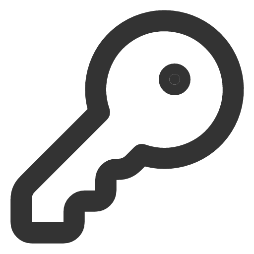 иконка key round, key, ключ, round,
