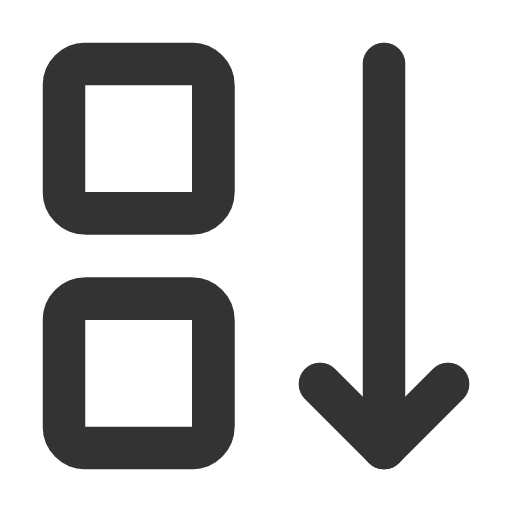 иконка layout arrow down, layout, макет, arrow, стрелка, down,
