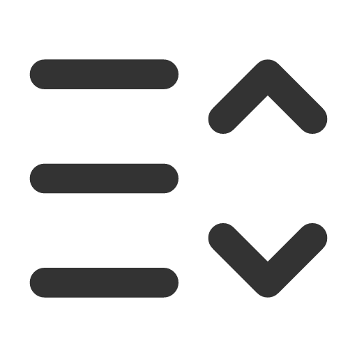 иконка list chevrons up down, list, chevrons, up, стрелка вверх, down, стрелка,