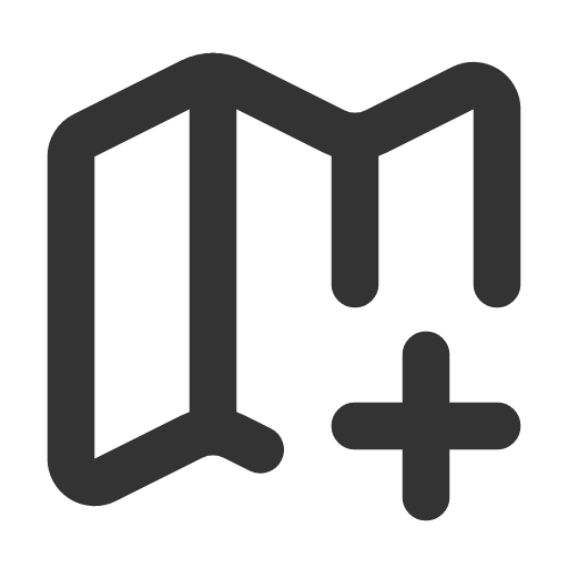иконка map plus, map, карта, plus, плюс,