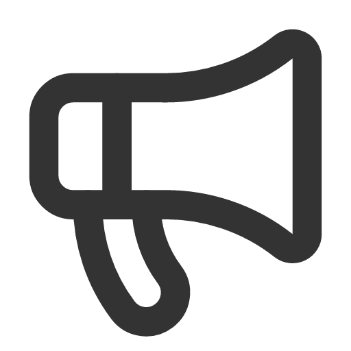 иконка megaphone, громкоговоритель,