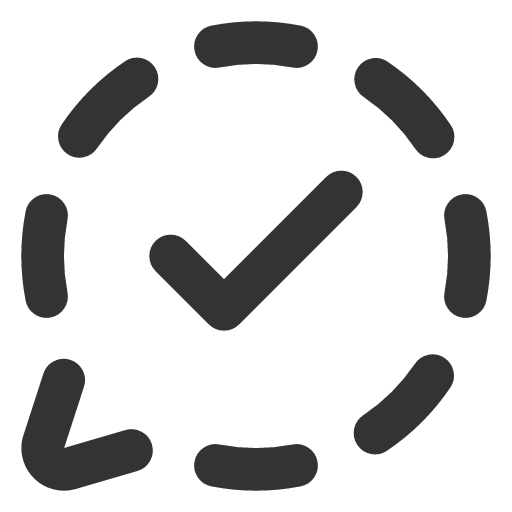 иконка message circle dashed check, message, сообщение, circle, dashed, check, галочка,