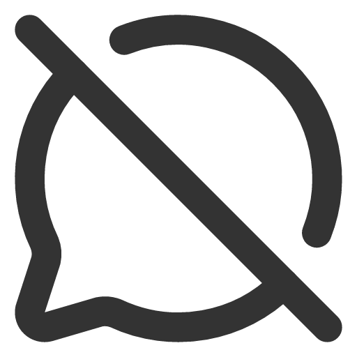 иконка message circle off, message, сообщение, circle, off,