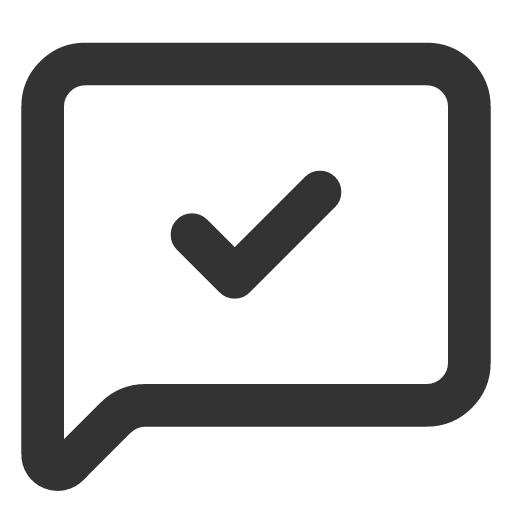 иконка message square check, message, сообщение, square, check, галочка,