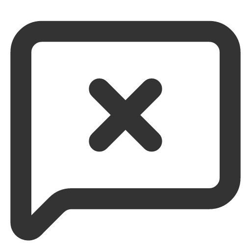 иконка message square x, message, сообщение, square,