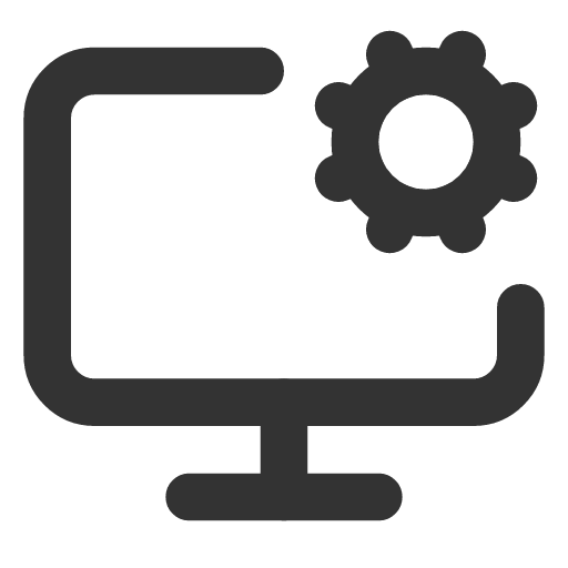 иконка monitor cog, monitor, монитор, cog,