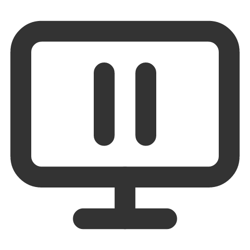 иконка monitor pause, monitor, монитор, pause, пауза,