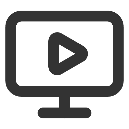 иконка monitor play, monitor, монитор, play, играть,
