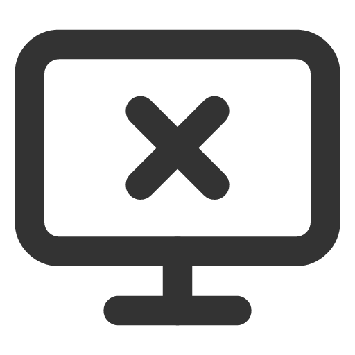 иконка monitor x, monitor, монитор,