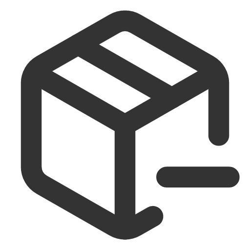 иконка package minus, package, minus, минус,