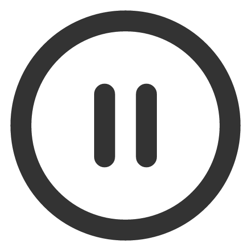 иконка pause circle, pause, пауза, circle,