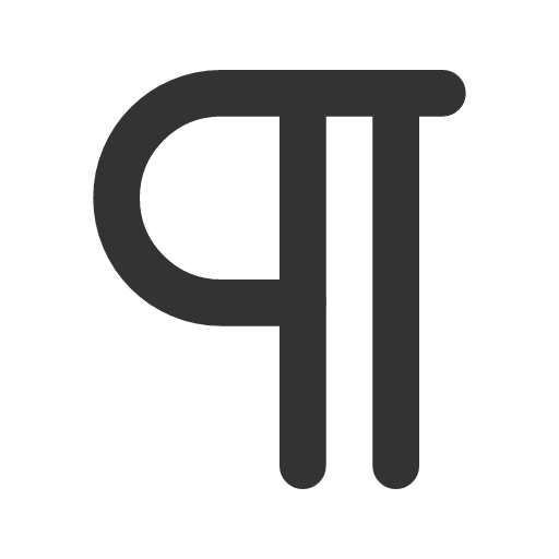 иконка pilcrow,