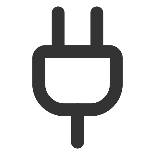 иконка plug, штекер,