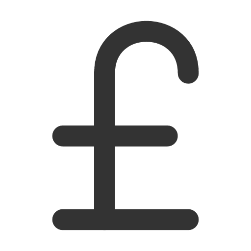 иконка pound sterling, pound, фунт, sterling,