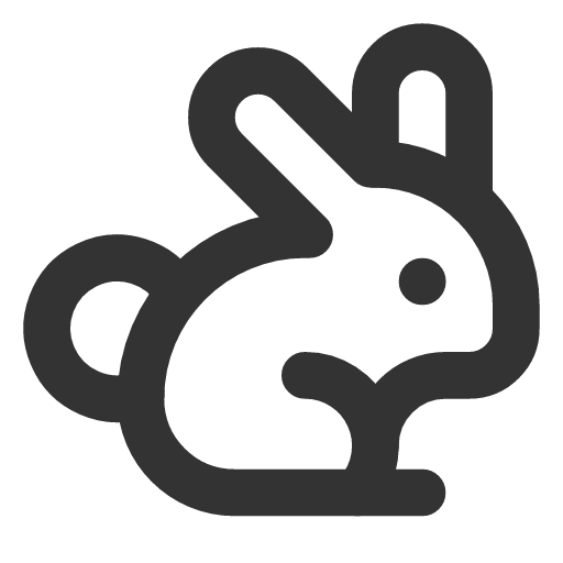 иконка rabbit, кролик,