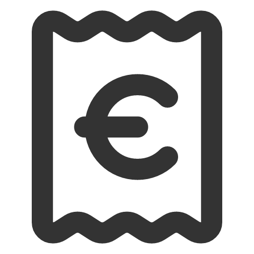 иконка receipt euro, receipt, euro, евро,
