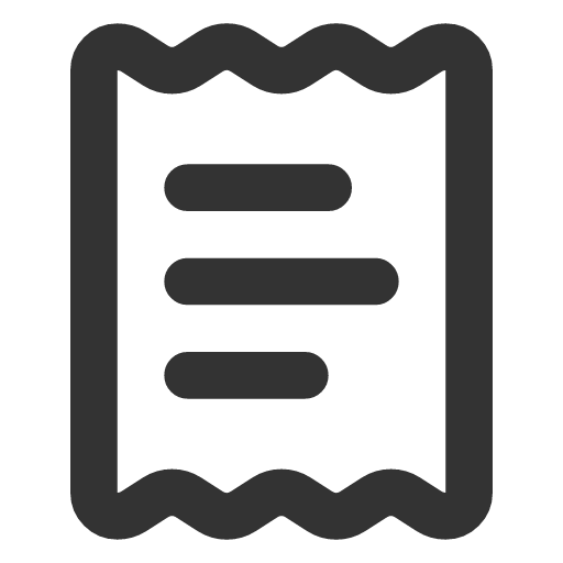 иконка receipt text, текст, receipt, text,