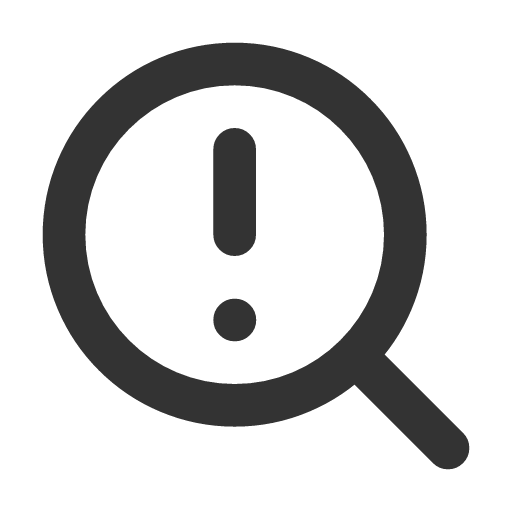 иконка search alert, search, поиск, alert, предупреждение,
