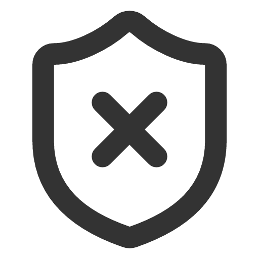 иконка shield close, shield, щит, close, закрыть,
