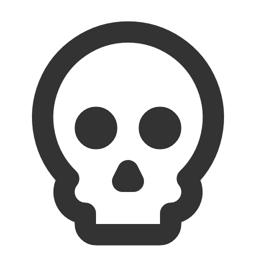 иконка skull, череп,
