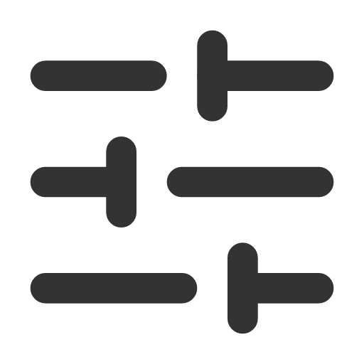 иконка sliders horizontal, sliders, horizontal, документ,