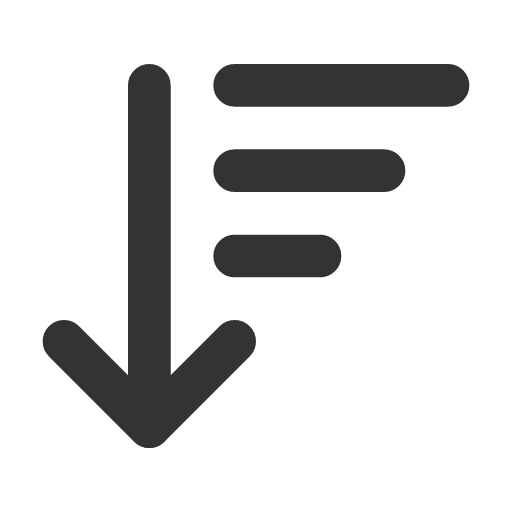 иконка sort desc, sort, desc,