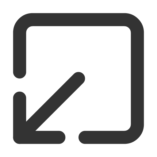 иконка square arrow out down left, square, arrow, стрелка, out, down, left,