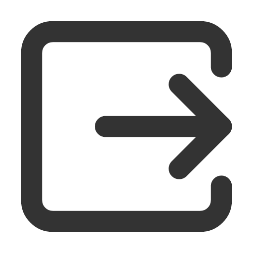 иконка square arrow right exit, square, arrow, стрелка, right, exit, выход,