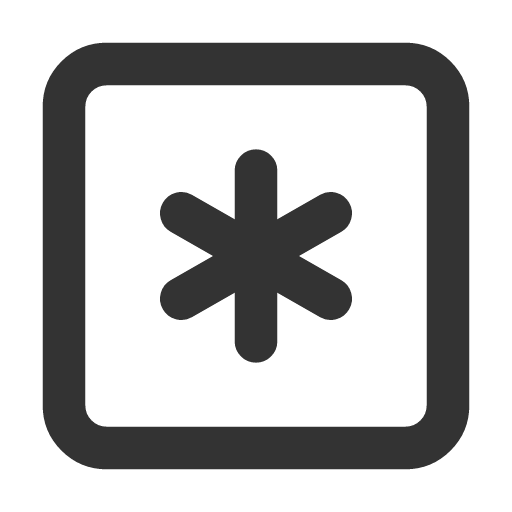 иконка square asterisk, square, asterisk, звездочка,