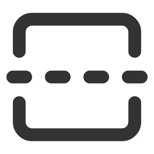 иконка square, centerline, dashed, vertical,