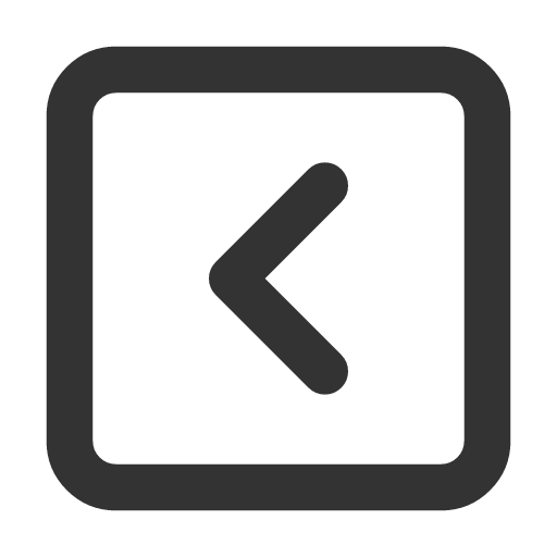 иконка square chevron left, square, chevron, left, стрелка,