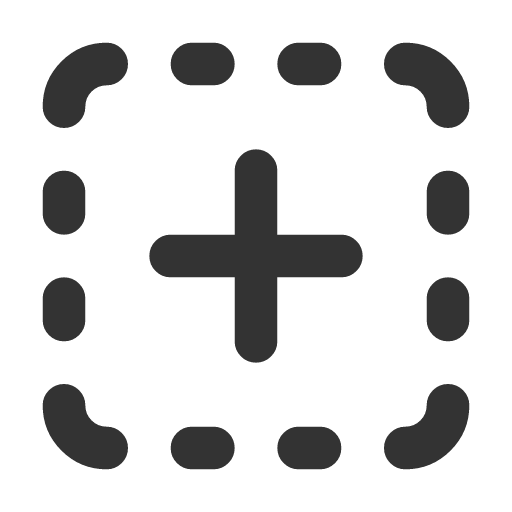 иконка square dashed plus, square, dashed, plus, плюс,