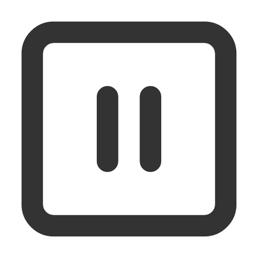 иконка square pause, square, pause, пауза,