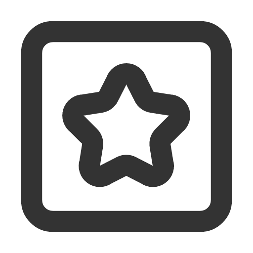 иконка square star, square, star, звезда,