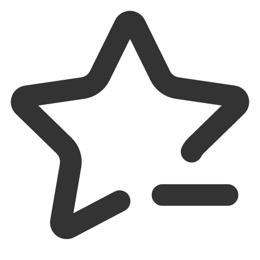 иконка star minus, star, звезда, minus, минус,
