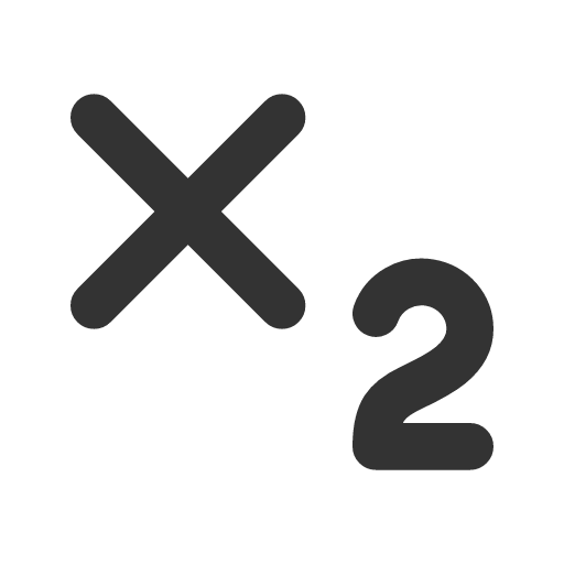 иконка subscript,