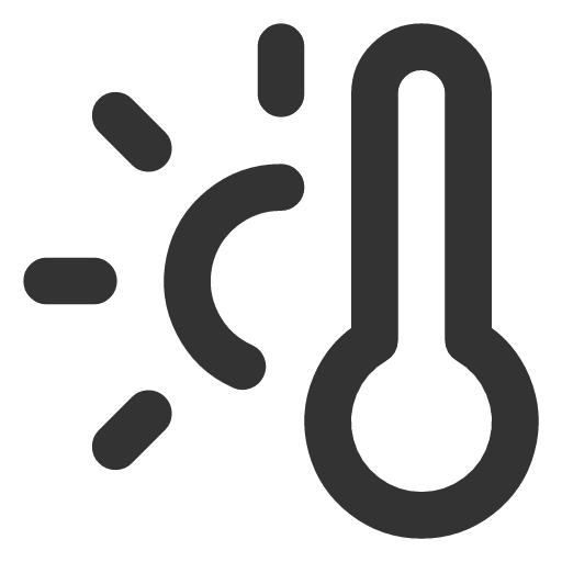 иконка thermometer sun, thermometer, термометр, sun, солнце,
