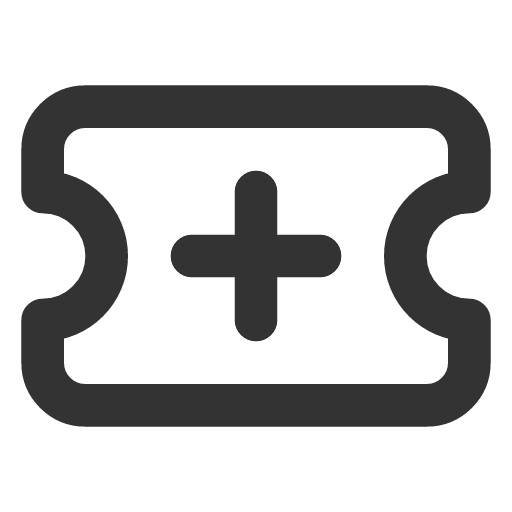 иконка ticket plus, ticket, билет, plus, плюс,