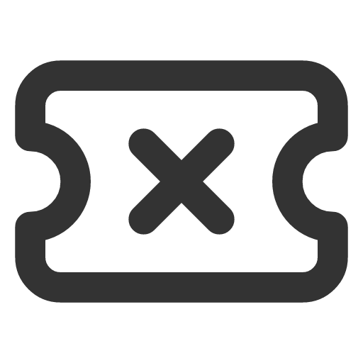 иконка ticket x, ticket, билет,