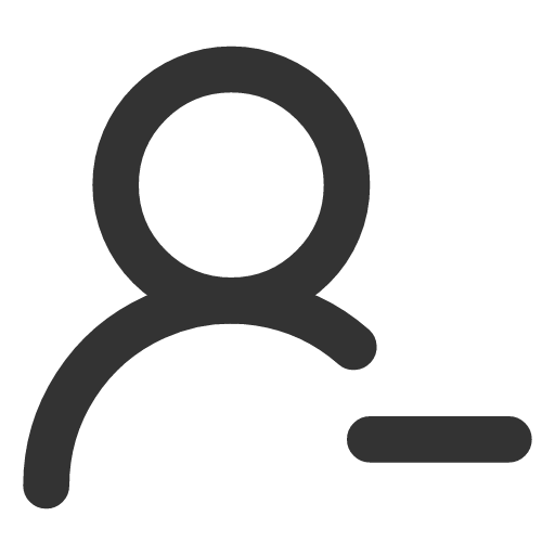 иконка user minus 2, user, пользователь, minus, минус,