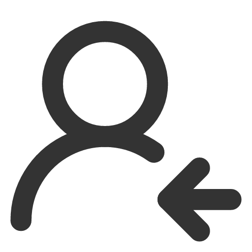 иконка user round arrow left, user, пользователь, round, arrow, стрелка, left,