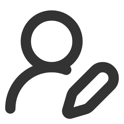 иконка user round pen, user, пользователь, round, pen, ручка,