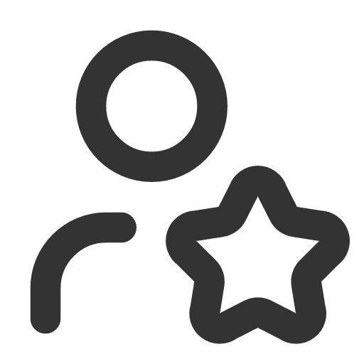 иконка user star, user, пользователь, star, звезда,