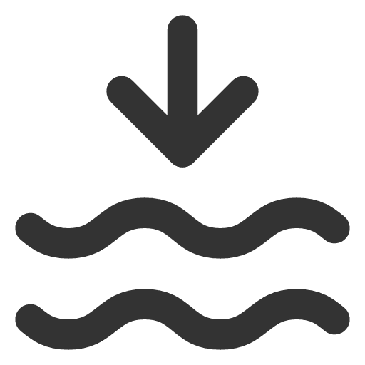 иконка waves arrow down, waves, arrow, стрелка, down,